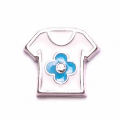 Shirt with Blue Flower